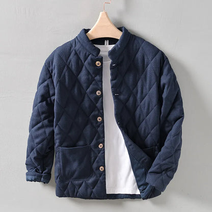 Veste d'été homme moderne boutons motif losanges