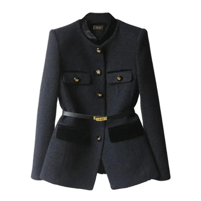 Blazer cintré élégant pour femme avec laçage