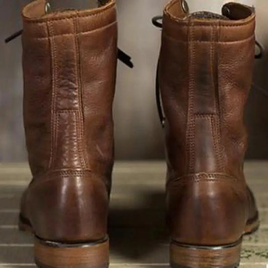 Motorradstiefel Herren Stilvolle Ritterstiefel - IdealeKleiden