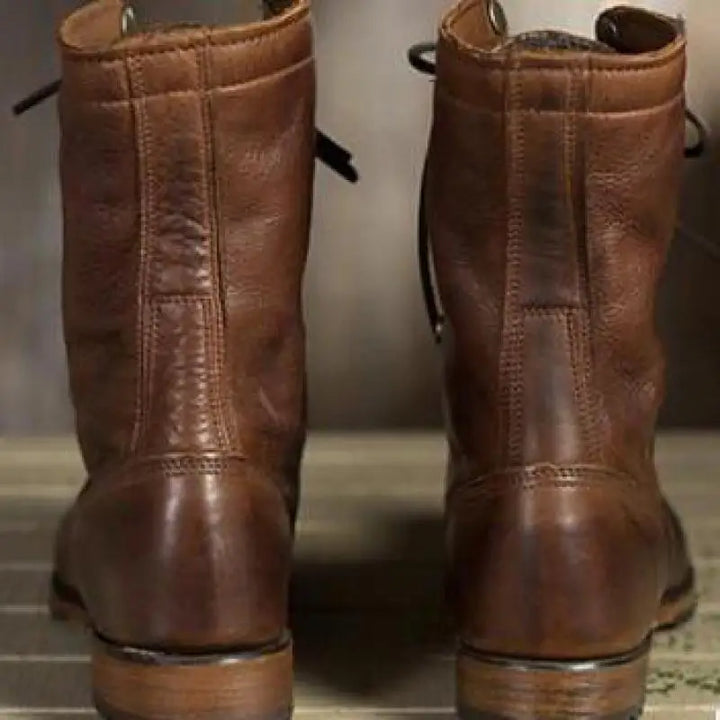Motorradstiefel Herren Stilvolle Ritterstiefel - IdealeKleiden