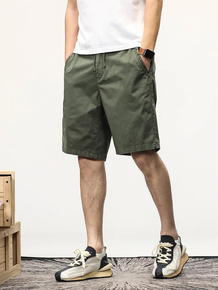 Shorts homme long cordon de serrage décontracté été