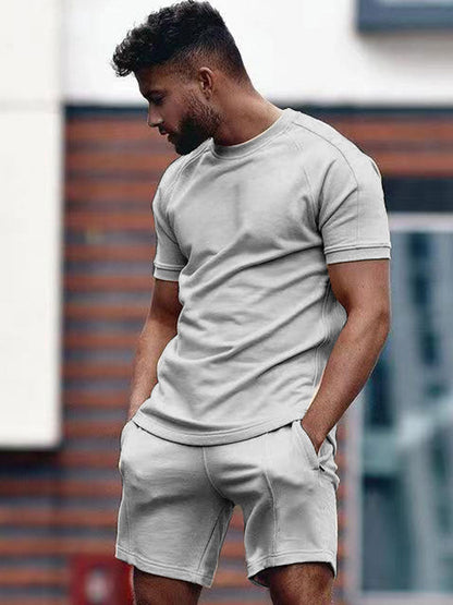 Ensemble d'été pour homme : Sweat-shirt et short confort