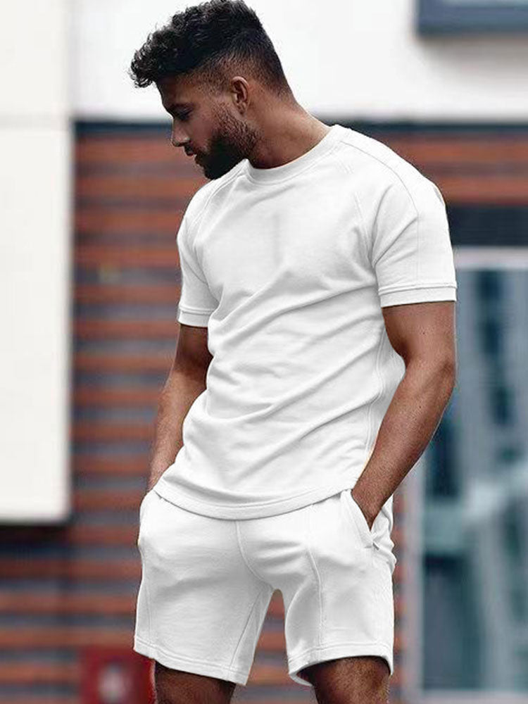 Ensemble d'été pour homme : Sweat-shirt et short confort