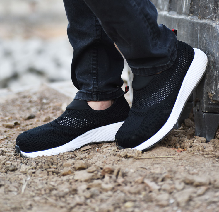 Chaussures de travail antidérapantes pour hommes, chaussures de sécurité