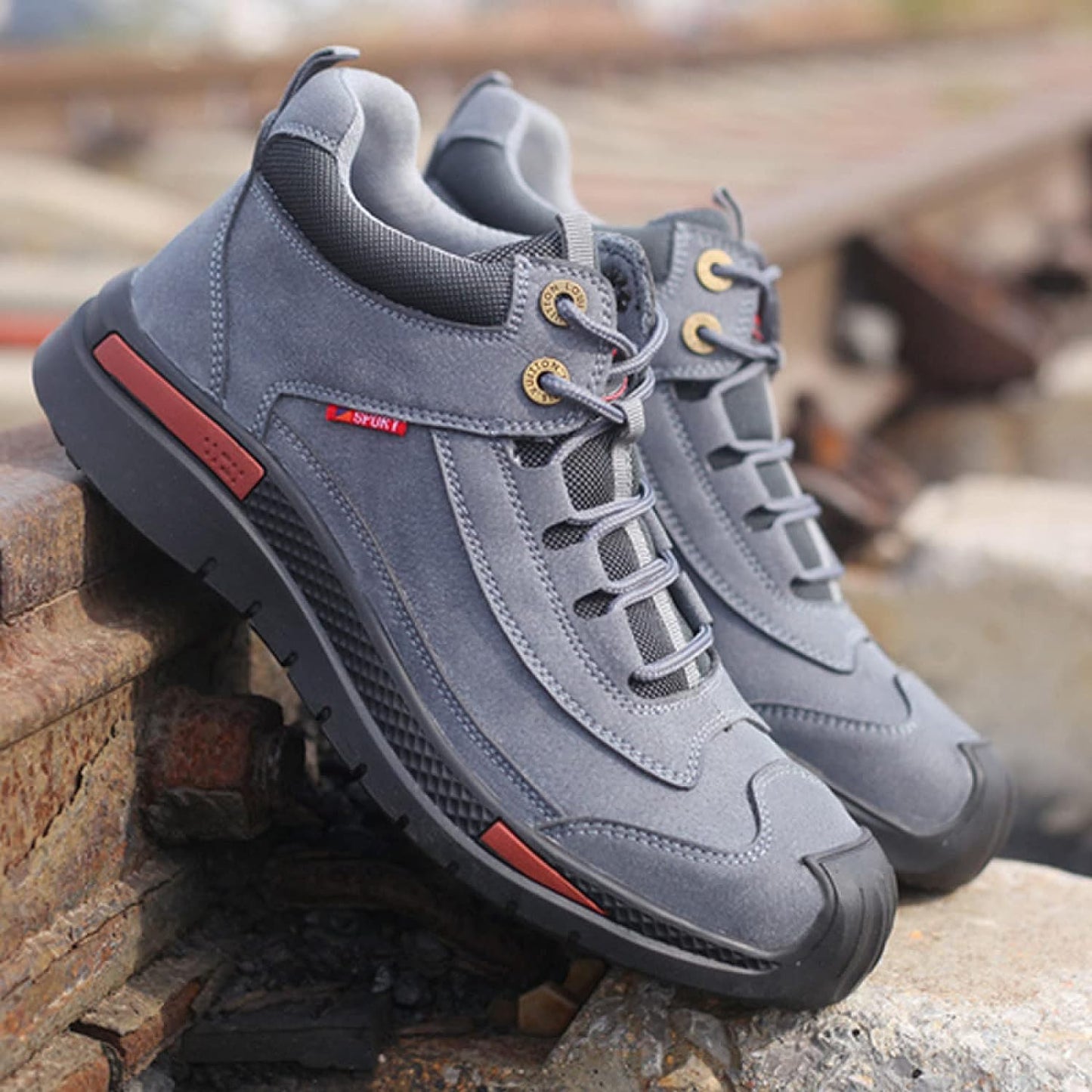 Chaussures de travail pour hommes imperméables antidérapantes