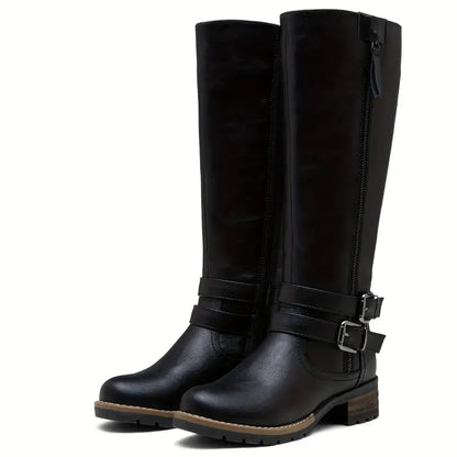 Bottes femme genouillères à lacets élégantes