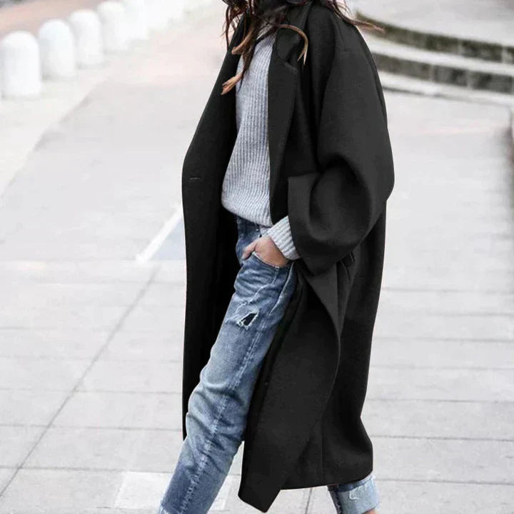 Manteau élégant en laine pour femme