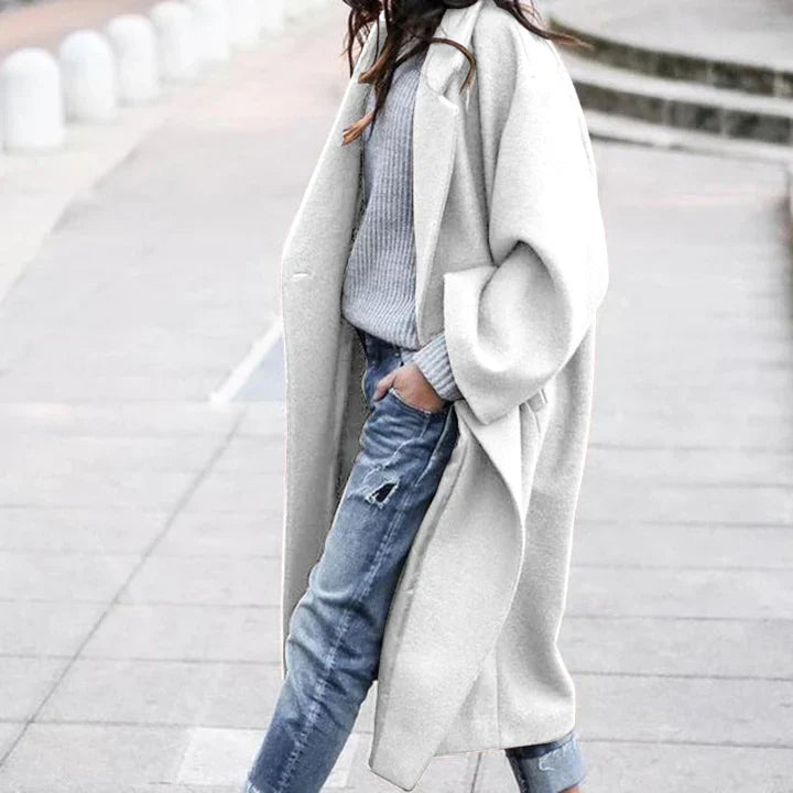 Élégant manteau en laine pour femme