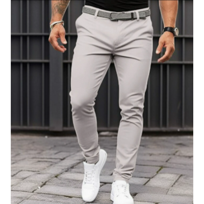 Pantalon chino homme slim stretch Coupe moderne