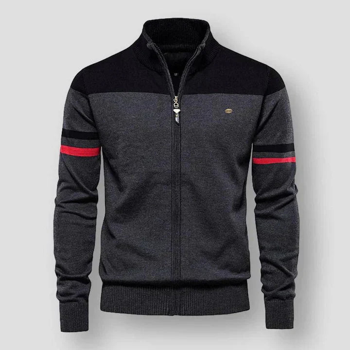 Frederick - Veste tricotée vintage à rayures