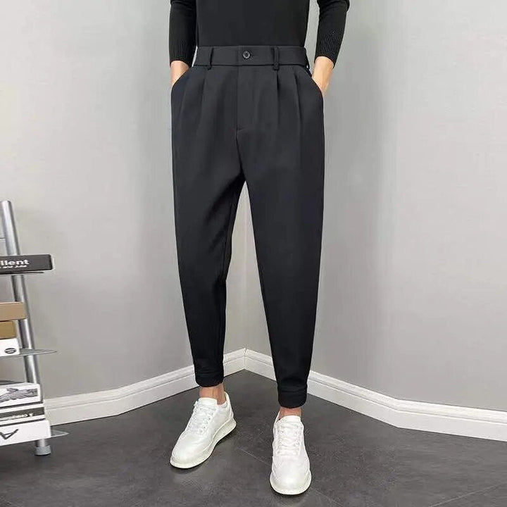 Pantalon confortable pour homme Taille élastique Coupe ample