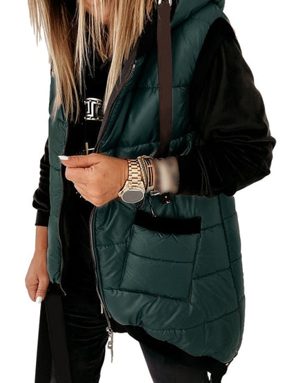 Veste d'hiver tendance avec capuche