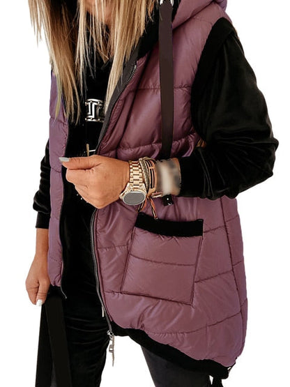 Veste d'hiver tendance avec capuche