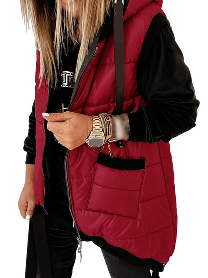 Veste d'hiver tendance avec capuche