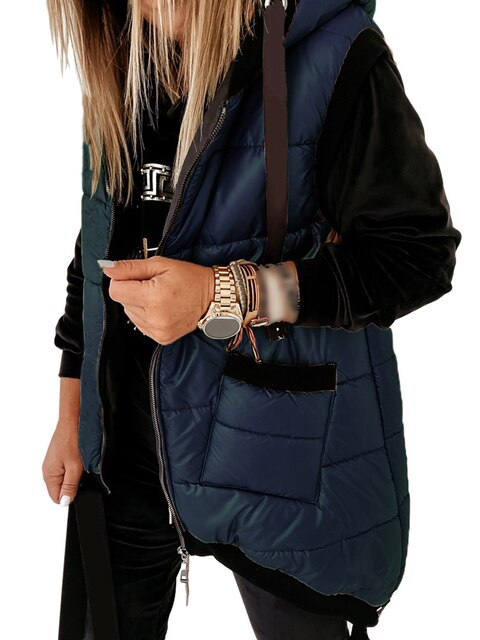 Veste d'hiver tendance avec capuche