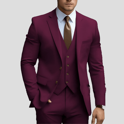 Costume de bureau 3 pièces élégant pour homme