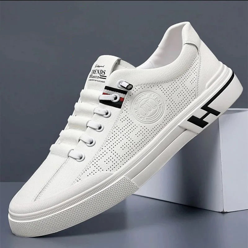 Baskets blanches Confortable Lacets