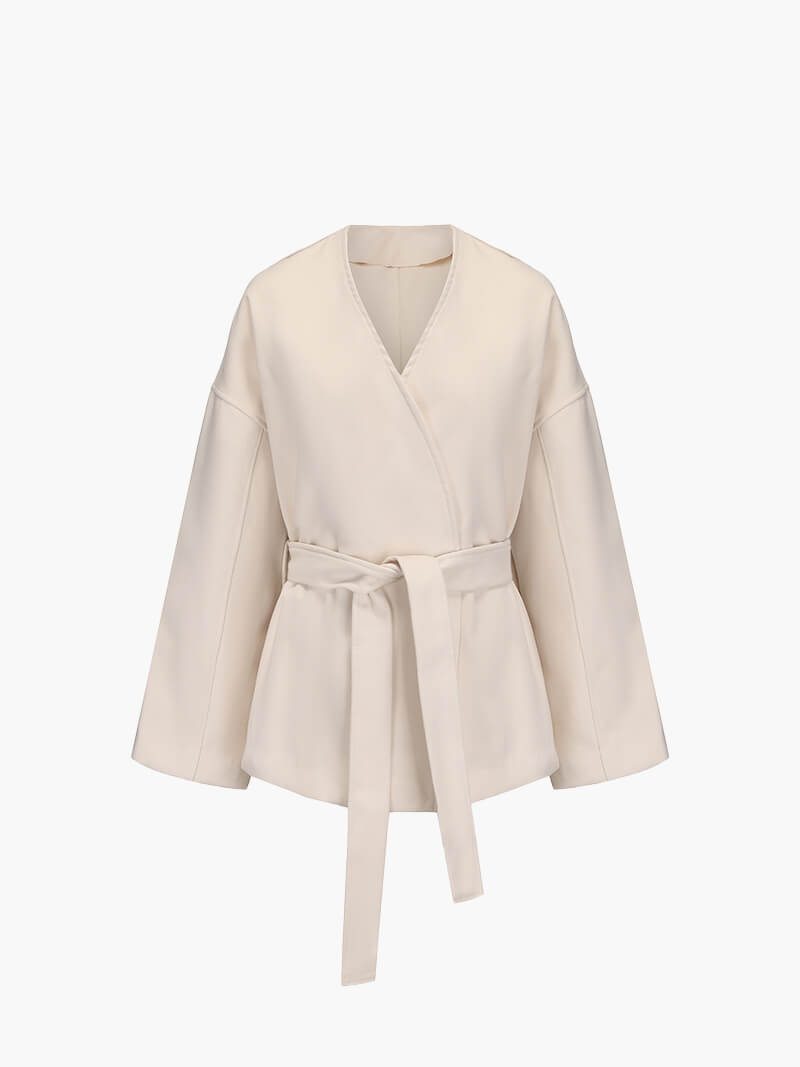 Cardigan kimono élégant pour femme avec ceinture