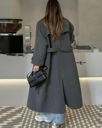 Manteau en laine pour femme Élégant et polyvalent