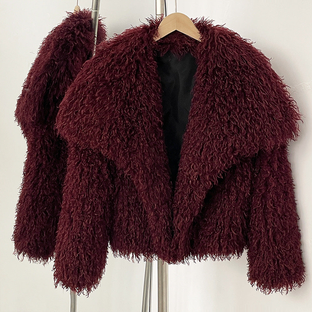 Manteau en fausse fourrure Doux Confortable