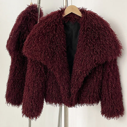 Manteau en fausse fourrure Doux Confortable
