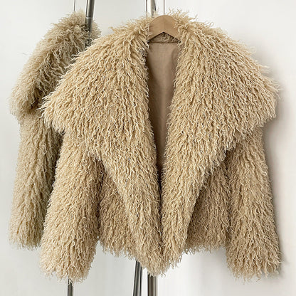 Manteau en fausse fourrure Doux Confortable