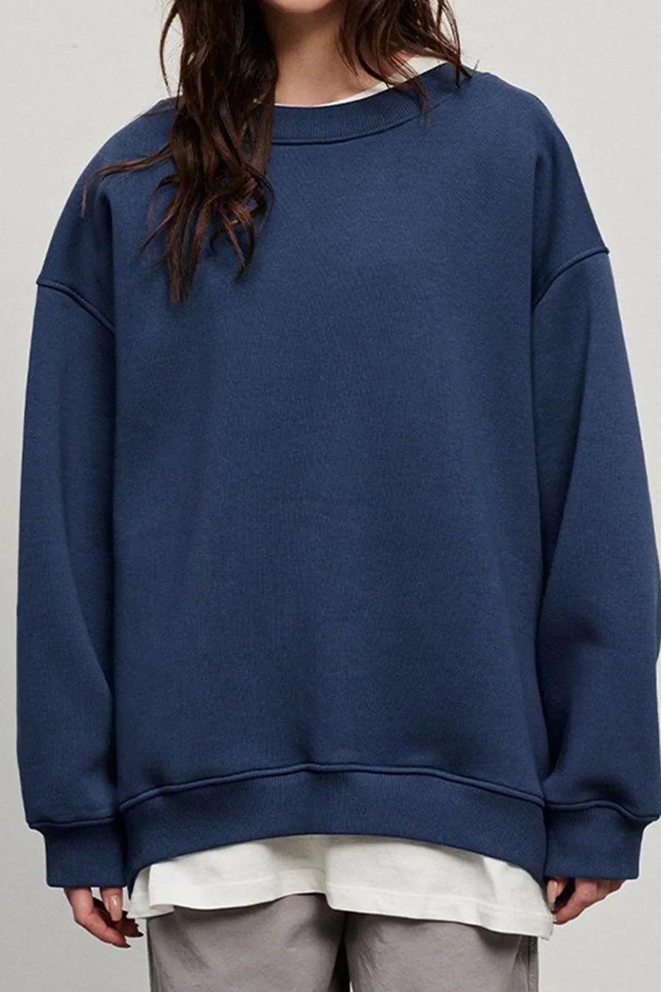 Sweatshirt oversize confortable col rond