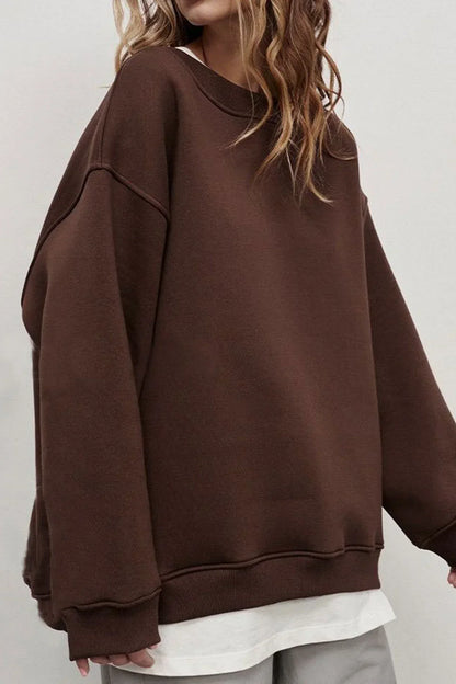 Sweatshirt oversize confortable col rond