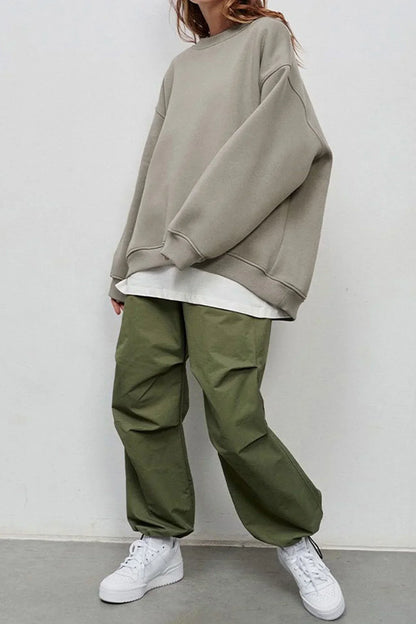 Sweatshirt oversize confortable col rond