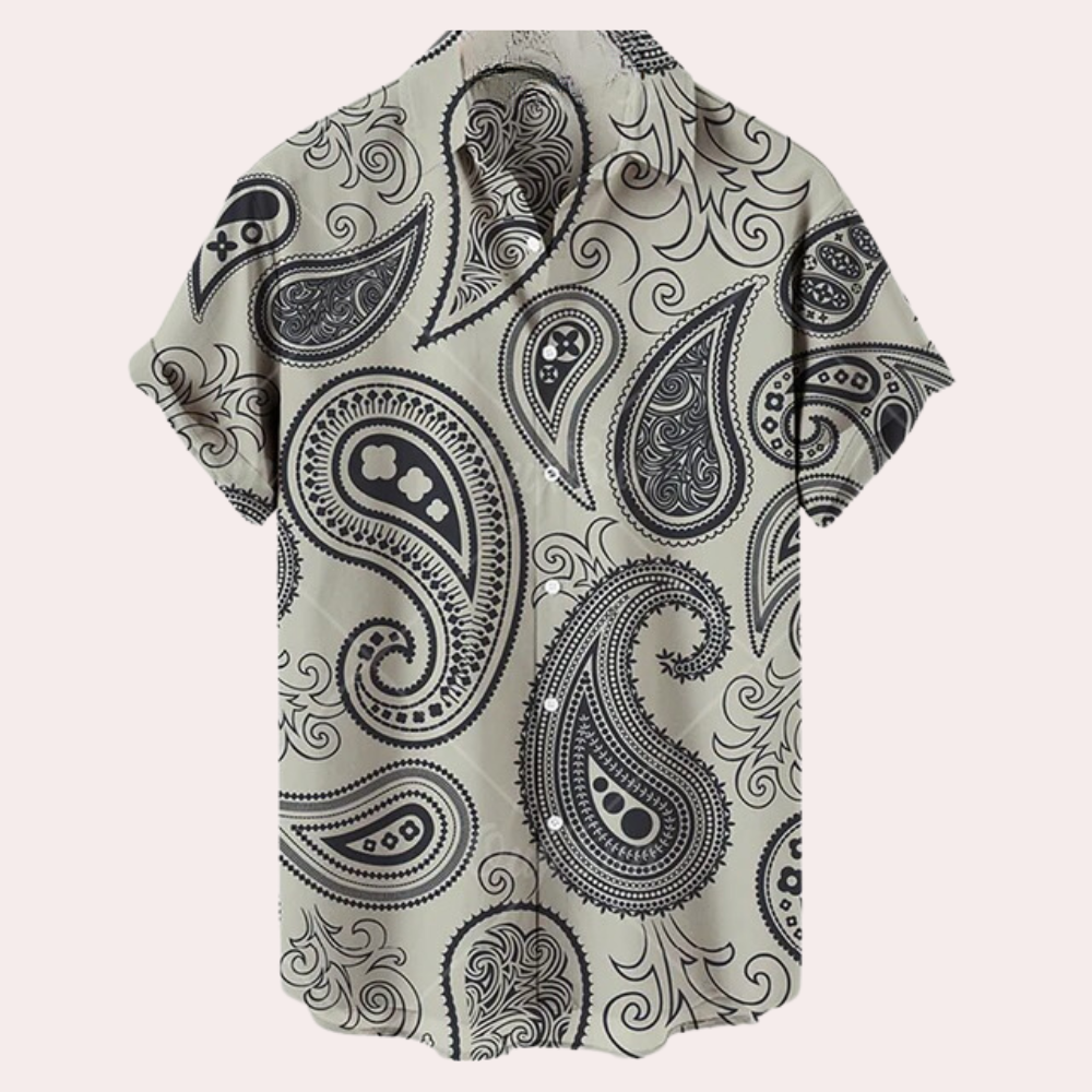Chemise d'été à manches courtes et design décontracté
