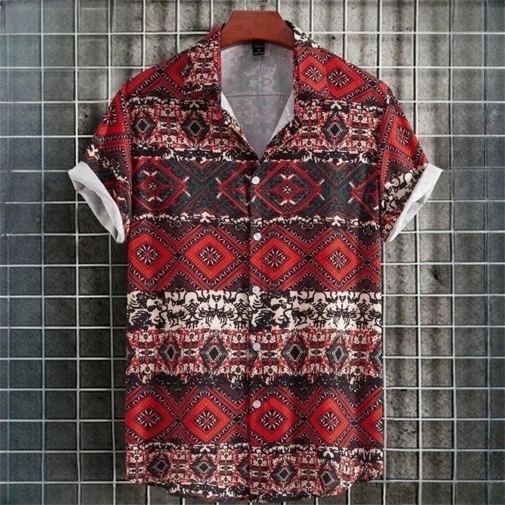 Sommer Hemd Kurzarm Hawaii Design - IdealeKleiden