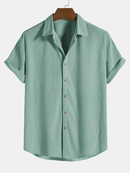 Chemise légère d'été à manches courtes pour hommes