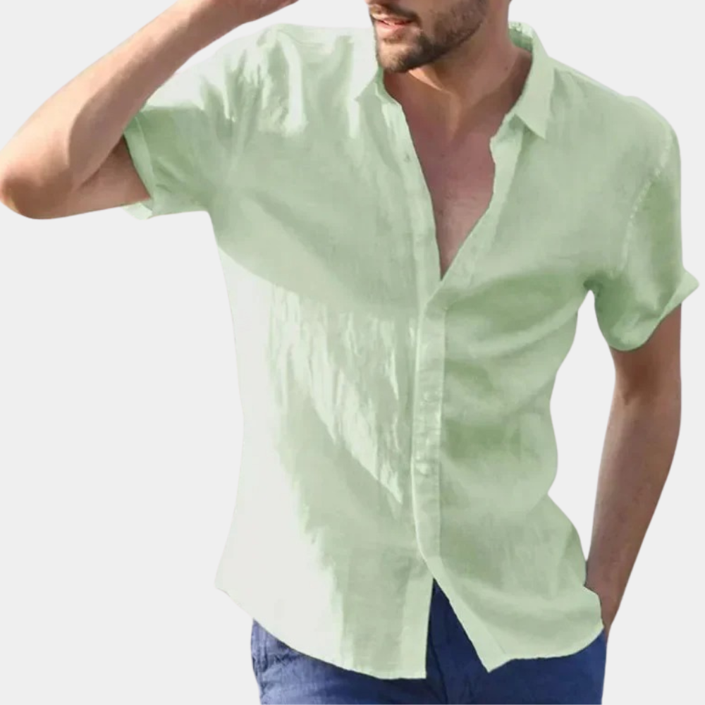 Chemise d'été à manches courtes légère et stylée pour hommes