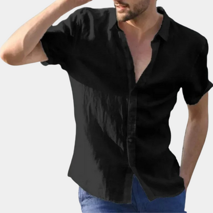 Chemise d'été à manches courtes légère et stylée pour hommes