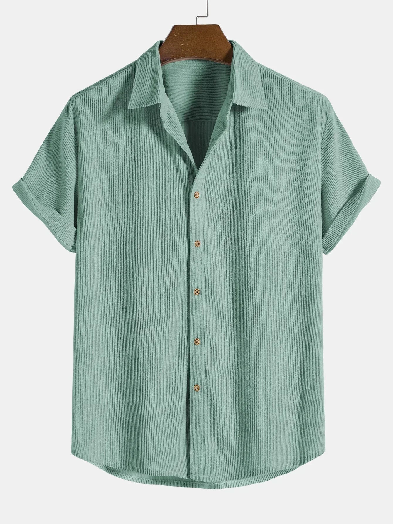 Chemise d'été à manches courtes pour homme, coupe ample
