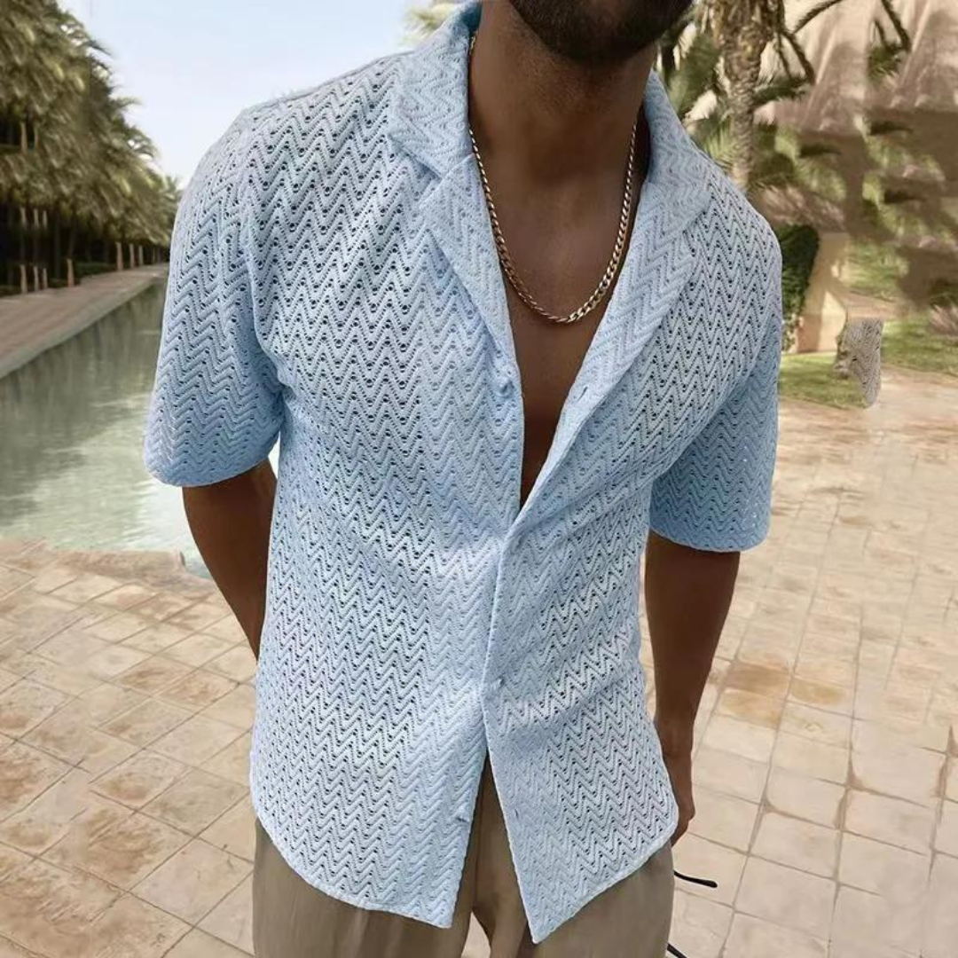 Polo homme léger à manches courtes pour l'été
