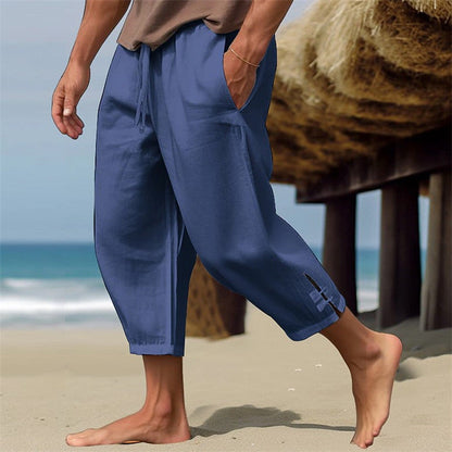 Pantalon d'été homme coupe ample style Harem confortable