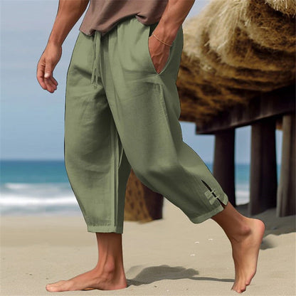 Pantalon d'été homme coupe ample style Harem confortable