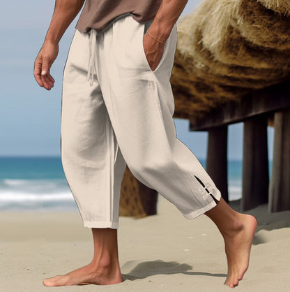 Pantalon d'été homme coupe ample style Harem confortable