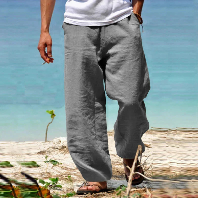 Pantalons d'été légers en lin confortables