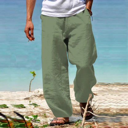 Pantalons d'été légers en lin confortables