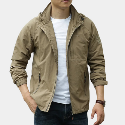 Veste d'été légère homme capuche cargo
