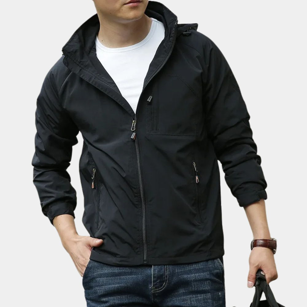 Veste d'été légère homme capuche cargo