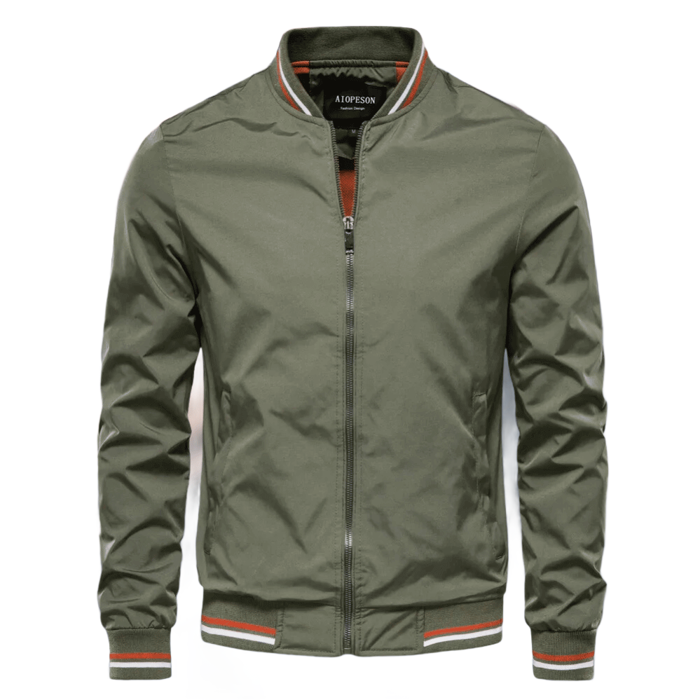 Blouson bomber homme été nylon fermeture éclair