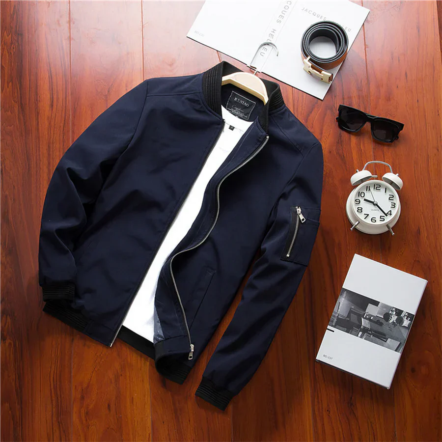 Blouson léger homme à fermeture éclair