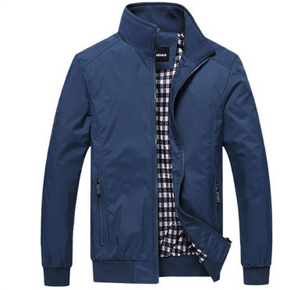 Veste d'été pour homme coupe-vent à fermeture éclair