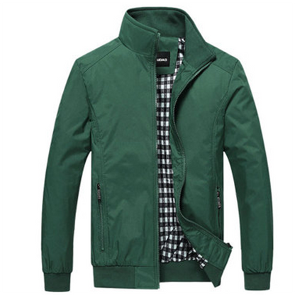 Veste d'été pour homme coupe-vent à fermeture éclair