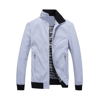 Veste d'été pour homme coupe-vent à fermeture éclair