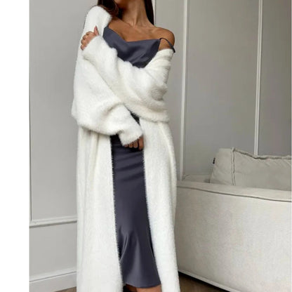 Gilet long ample et confortable pour femmes