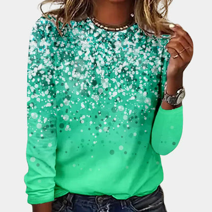 Pull de Noël femme motif étoiles pailletées
